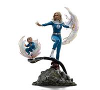 Iron Studios Statua da collezione Donna Invisibile e Franklin - Fantastici Quattro - Arte Scala 1:10 Polystone Resina Multicolore 27,4 cm 27,5 cm
