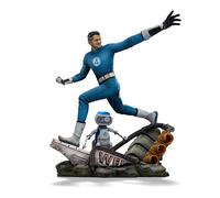 Iron Studios Statua da collezione in scala artistica Mr. Fantastic e H.E.R.B.I.E 1/10 - Fantastici Quattro Polystone Resina Multicolore 25 cm