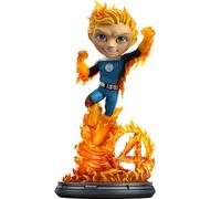 Iron Studios Statua Minico Torcia Umana (Costume Blu Variante) I Fantastici Quattro 21 cm