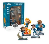 Iron Studios Statua Pack I 4 Fantastici (versione Metallico): I 4 Fantastici Primi Passi 20.91 cm