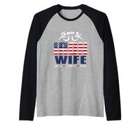 IRON Tri WIFE, triatleta da triathlon Sherpa, Haul Cheer Kiss Maglia con Maniche Raglan