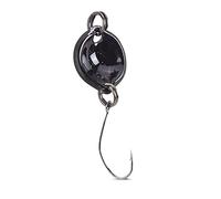 Iron Trout Button Spoon - Freccia per trote, 1,8 g, colore: Verde macchiato/nero