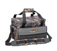 IRON TROUT Trout Bag - Borsa da pesca con 3 casse, 24 scomparti, per trote, borsa per accessori, marrone, 38 x 24 x 24 cm, Borsa per trote