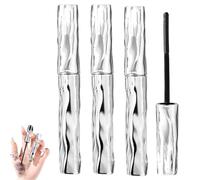 Iron Wand Mascara, Volumising & Lengthening Mascara, Waterproof Long Lasting 3D Curling Eyelash Iron with No Flaking (3Pcs)