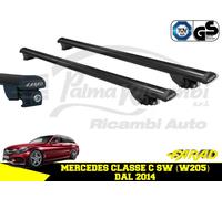 IRON110+BM04 BARRE PORTATUTTO PORTAPACCHI FARAD NERE BMW 3 TOURING E91 2010>