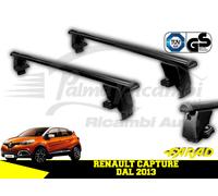 IRON130+BS124 BARRE PORTATUTTO FARAD IN FERRO NERE RENAULT CAPTURE DAL 2013