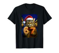 Ironic Christmas Cat 67 Brainrot Meme Gingerbread Pretzel Maglietta