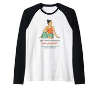 Ironic Yoga Citazione Boday Pretzel Maglia con Maniche Raglan