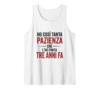 Ironica e Divertente. Ho finito la Pazienza Stampa Nera Canotta