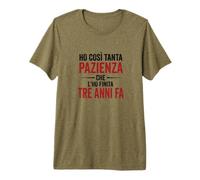 Ironica e Divertente. Ho finito la Pazienza Stampa Nera Maglietta Premium