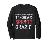 Ironico Portami Rispetto E Anche Uno Spritz Divertente Maglia a Manica