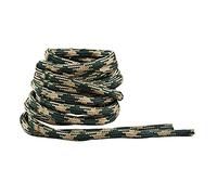 IRONLACE Paracord 550, lacci, lacci delle scarpe, corridori, escursionisti, stivali, scarpe casual, 1 paio, più colori e lunghezze, Camo Bosco - 63 Inches - 160 cm