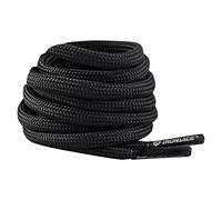 IRONLACE Paracord 550, lacci, lacci delle scarpe, corridori, escursionisti, stivali, scarpe casual, 1 paio, più colori e lunghezze, Nero - 54 Inches - 137 cm