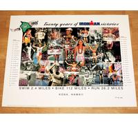 Ironman 1998 Hawaii Poster Originale - Triathlon Limitata/1 Of 2000 Vintage Mint