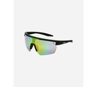 Foster Grant IRONMAN Shield occhiali da sole uomo - montatura shield nera, lenti rosse specchiate, protezione UV400, resistenti ai graffi e agli urti, montatura sport leggera