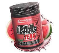 IronMaxx 100% Percento EAAs ZERO Aminoacidi in polvere- integratore a base degli 8 aminoacidi essenziali con alto contenuto di BCAA- vegano- senza zuccheri- gusto: anguria- alta dose- 500g