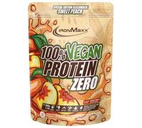 IronMaxx 100% Vegan Protein Zero - Pesca 500g | polvere proteica ricca di proteine e senza zucchero composta da 4 componenti | polvere proteica vegana senza aspartame