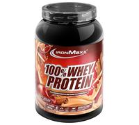 IronMaxx 100% Whey Protein Polvere 900g - Apple Cinnamon - Shake gustoso ad alto contenuto di proteine, 35g per porzione, bevanda energetica per allenamenti muscolari intensi, con BCAA e EAA.