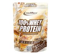 IronMaxx 100% Whey Protein Powder 500g - Honey Cereal Creamy Protein Shake with BCAAs & EAAs High Protein Low Carb & Low Sugar Ideal for Muscle Building, Diet & Fitness