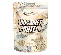 IronMaxx 100% Whey Protein Powder 500g - Poppy Seed Cheesecake Creamy Protein Shake with BCAAs & EAAs High Protein Low Carb & Low Sugar Ideal for Muscle Building, Diet & Fitness