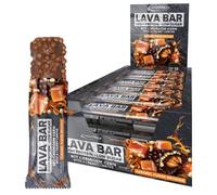 IronMaxx Lava Protein Bar - Caramel Fudge Brownie - 18x40g | Barretta High Protein con cuore cremoso & topping arachidi-caramello | A basso contenuto di zuccheri & senza olio di palma
