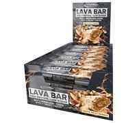 IronMaxx Lava Protein Bar - White Salty Peanut - 18x40g | Barretta High Protein con cuore cremoso & topping arachidi-caramello | A basso contenuto di zuccheri & senza olio di palma