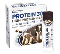 IronMaxx Protein 30 Barretta Proteica - Biscotti E Crema 6 x 35g | Barretta Proteica Senza Olio Di Palma E Senza Glutine Con Vitamine | Adatto Per Un'Alimentazione A Basso Contenuto Di Carboidrati