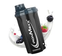 IronMaxx Protein Shaker - Antracite Matt 700ml |Shaker Proteico con Tappo a Vite, Setaccio & Scala Graduata |a prova di perdite, lavabile in lavastoviglie & privo di plastificanti BPA e DEHP