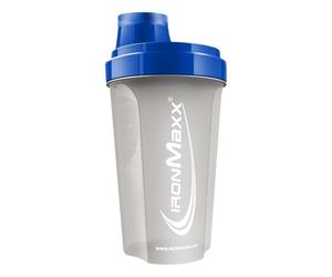 IronMaxx Protein Shaker - Blu Grigio 700ml |Shaker Proteico con Tappo a Vite, Setaccio & Scala Graduata |a prova di perdite, lavabile in lavastoviglie & privo di plastificanti BPA e DEHP
