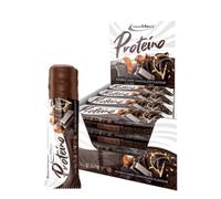 IronMaxx Proteina, barretta proteica a base di cialde con ripieno cremoso, barretta proteica ridotta zucchero, gusto Double Dark Chocolate 30g (confezione da 12)