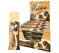 IronMaxx Proteina, barretta proteica a base di cialde con ripieno cremoso, barretta proteica ridotta zucchero, gusto Blondie Brownie 30g (confezione da 12)