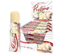 IronMaxx Proteina, barretta proteica a base di cialde con ripieno cremoso, barretta proteica ridotta zucchero, gusto White Choc Coconut 30g (confezione da 12)