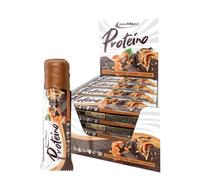 IronMaxx Proteina, barretta proteica a base di cialde con ripieno cremoso, barretta proteica ridotta zucchero, gusto Cioccolato Salato Caramello, barrette da 30g (confezione da 12)
