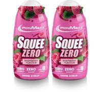 `IronMaxx SqueeZero - Raspberry 65ml Sirup | Gusto rinfrescante per 8 litri | Senza zucchero e senza calorie in 100ml di bevanda pronta da bere (Confezione da 2)