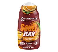 IronMaxx SqueeZero - Sciroppo Cola Arancia 65 ml, Esperienza di Gusto Rinfrescante per 8 Litri, Senza Zucchero e Senza Calorie in 100 ml di Bevanda Pronta da Mangiare