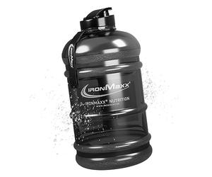 IronMaxx Water Gallon - Grey 2200ml | Senza BPA e DEHP | Borraccia ermetica con scala graduata | Disponibile in vari colori - perfetta per sport, lavoro e uso quotidiano
