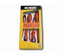 Ironside 120504 - Set di cacciaviti per elettricisti in acciaio al cromo-vanadio e manico a due comp