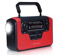 iRonsnow Solare Radio di Emergenza, FM/AM/SW Emergenza Portatile Radio con Lettore MP3, Solare Torcia Elettrica con 2300mAh Ricaricabile Banca di Potenza, Mano Crank Luce per La Lettura e Allarme SOS