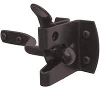 IRONTITE® Chiusura Automatica per Cancello, Chiavistello per Cancello da Giardino per Cancelli in Legno, Rivestito Nero per Protezione dalle Intemperie, per Uso Esterno Come Chiusura per Cancello e