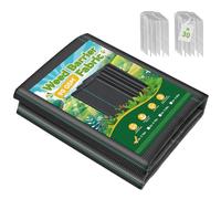 iropro Telo Pacciamatura Anti Erbacce, 2m x 10m con 30 Picchetti, 20m² Telo Anti Erbacce Orto, Giardino, Tessuto Permeabile all'Acqu, Stabilizzazione ai Raggi UV,Barriere Contro Le Erbe Infestanti