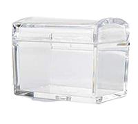 IRPot - 10 X SCATOLA PORTACONFETTI IN PLEXIGLASS TRASPARENTE A BAULETTO