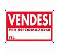 IRPot - 3 X CARTELLI IN PLASTICA " VENDESI " CARTELLO SEGNALETICA TARGHETTA