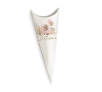 irpot Coni Portaconfetti o Porta Riso per Feste a Tema Battesimo Compleanno Nascita confettata bomboniere economiche (Orsetto Pampas Rosa)
