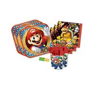 IRPot - Kit Compleanno Bambino Super Mario Bros Piatti Bicchieri TOVAGLIOLI