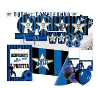 irpot Kit N°72 Addobbi Compleanno F.C. Inter New + Festa in Carta
