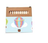 irpot Pastelli Gadget 10 Conf + Etichette Adesive per Festa a Tema (Scatola PD540, Mongolfiera)