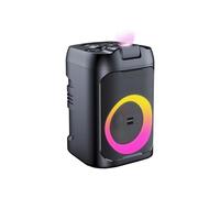 IRRADIO IR-PS60 STARLIGHT, Diffusore portatile, 60W RMS, LED e Laser RGB, Midwoofer da 19 cm, Doppio Tweeter, Karaoke con 2 Microfoni, True Wireless Stereo, Fino a 8 ore di Autonomia