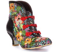 Irregular Choice Fiore Di Loto Flora Fiera Tacchi Medi Neri Donna UK 3 - 8