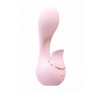 Irresistible stimolatore clitoride con aspirazione in silicone rosa ricaricabile