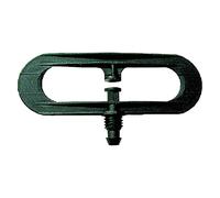 Irretec 100 Pezzi Farfalle Farfalla spruzzatore irrigatore doccetta filettata in polietilene con innesto/Filetto Maschio 3 mm vaporizzatore nebulizzatore 360°